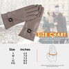 Womens Winter Leather Gloves Touchscreen Texting Warm Driving Lambskin Gloves