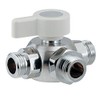 Kakudai Three-Way Ball Valve with Water Stop Function 650-250-13