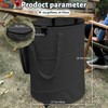 QJXX Pop up Camping Trash can with lid,Collapsible 24 Gallons