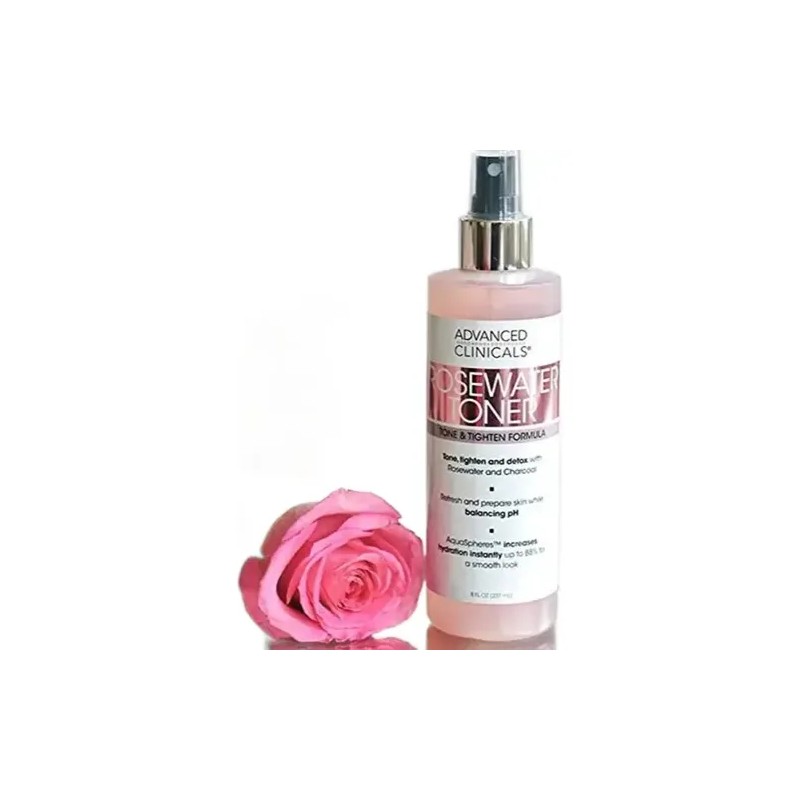 Advanced Clinicals Tónico Agua de Rosas Vegano e Hipoalergénico 237ml