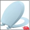 BEMIS Round Enameled Wood Closed Front Toilet Seat in Dresden