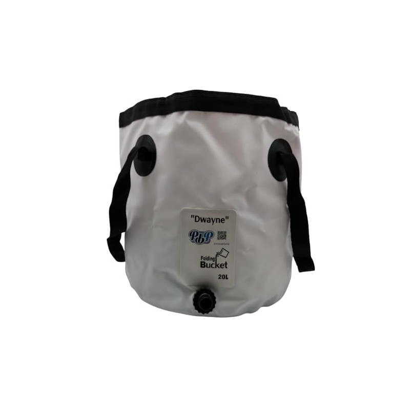 PBP Folding Bucket 20L - "DWAYNE" With Quick Hose Connector