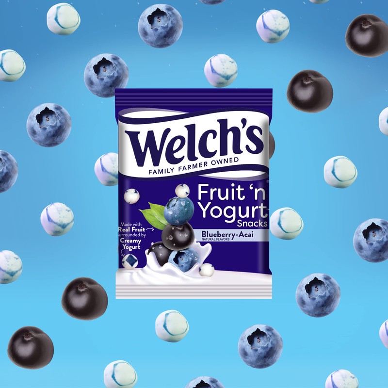 Welch's Fruit Snacks, Fruit 'n Yogurt Variety Pack, Strawberry, Blueberry