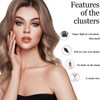 SISILILY Eyelash Extensions, 120 Clusters, Lash Extension Set, DIY Eyelash