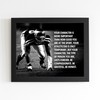 AMERICAN LUXURY GIFTS Inspirational Football Poster - "Character Over Athleticism"