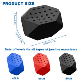 kyaoayo Pack of 6 Jaw Trainer, Jawline Trainer, Jaw Trainer, Women Men Face Jaw Line Training Ball, Strengthen & Sharpen Your Jaw Line, Tighten & Slim Your Cheeks.