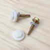 60 PCS Hex Head Self Drilling Screws with Plastic Caps,
