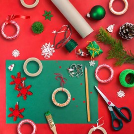 Wooden Rings for Crafts (5.5 cm 20-Pack)