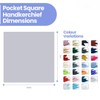 The Tie Co™ Satin Polyester Pocket Square – 28x28cm Handkerchief/Hanky