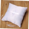 STOBAZA Elegant Lace Wedding Ring Pillow Romantic Heart Shaped Design