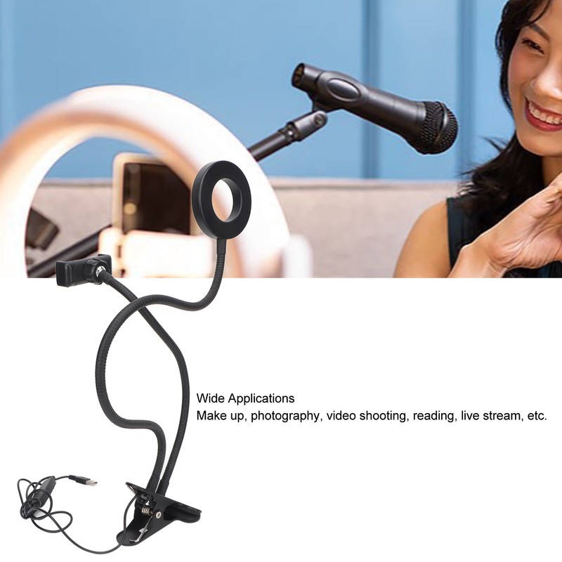 Selfie Ring Light with Cell Phone Holder 5V 48LED 12W
