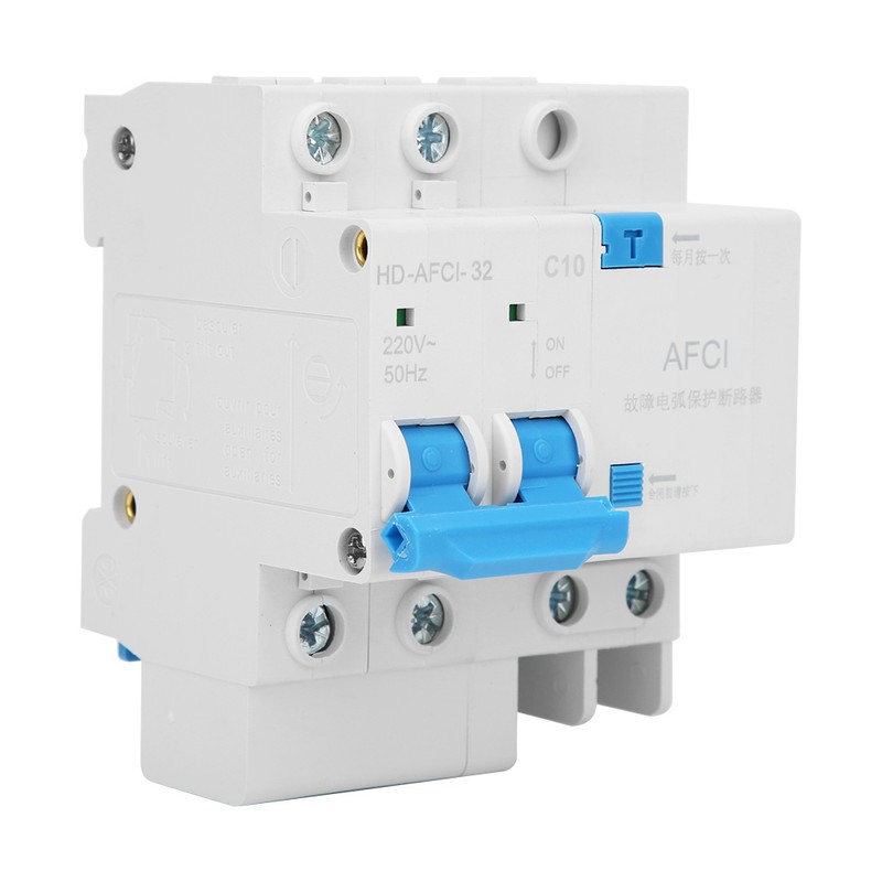 2P Arc Fault Circuit Breaker Miniature Household Electric Leakage Protector