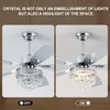 Esiovco Chandelier Ceiling Fans With Lights And Remote,42in Chandelier Fan