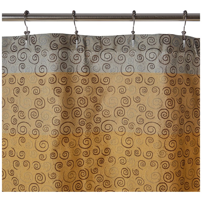 Popular Bath Shower Curtain, Miramar Collection, 70" x 72", Multicolor