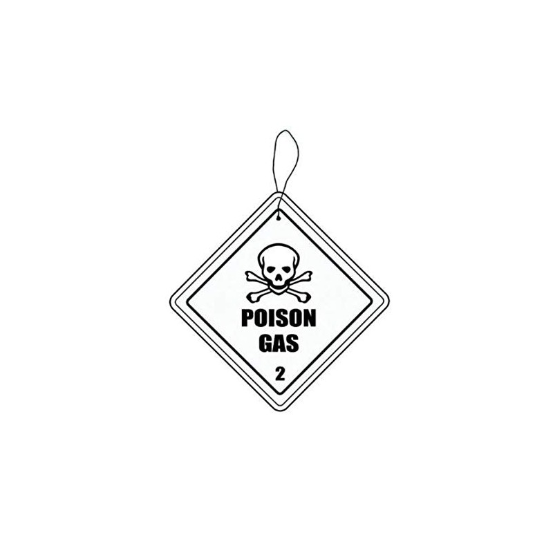 Toy Zany Hazmat Poison Gas Automobile Air Freshener