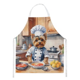 Caroline's Treasures Yorkie Yorkshire Terrier The Chef Apron Cooking Kitchen Server Baking Crafts Gardening for Adult Women Men, Unisex, Large, Multicolor