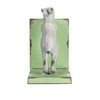 Creative Co-Op Decorative 2-Tone Cast Metal Rabbit Bookends, Green and