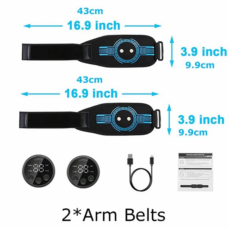 EMS Abdominal Belt for Home Fitness – USB Rechargeable Muscle