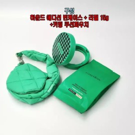 EasyDU 이지듀 멜라 비 토닝 앰플 쿠션 빈케이스 하운드 체크 에디션 + 리필 15g + 키링 파우치 Easy Dew Melavi Toning Ampoule Cushion Empty Case Hound Check Edition + Refill 15g + Keyring Pouch [Check 빈케이스 + 21st refill 15g + keyring pouch]
