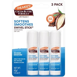 Palmer's Cocoa Butter Swivel Stick w/ Vitamin E – 3 Pack – Dry Skin Relief