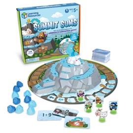 Learning Resources Summit Sums 3D Board Game - Math Games for Kids Ages 5+, Educational Games for Family Game Night