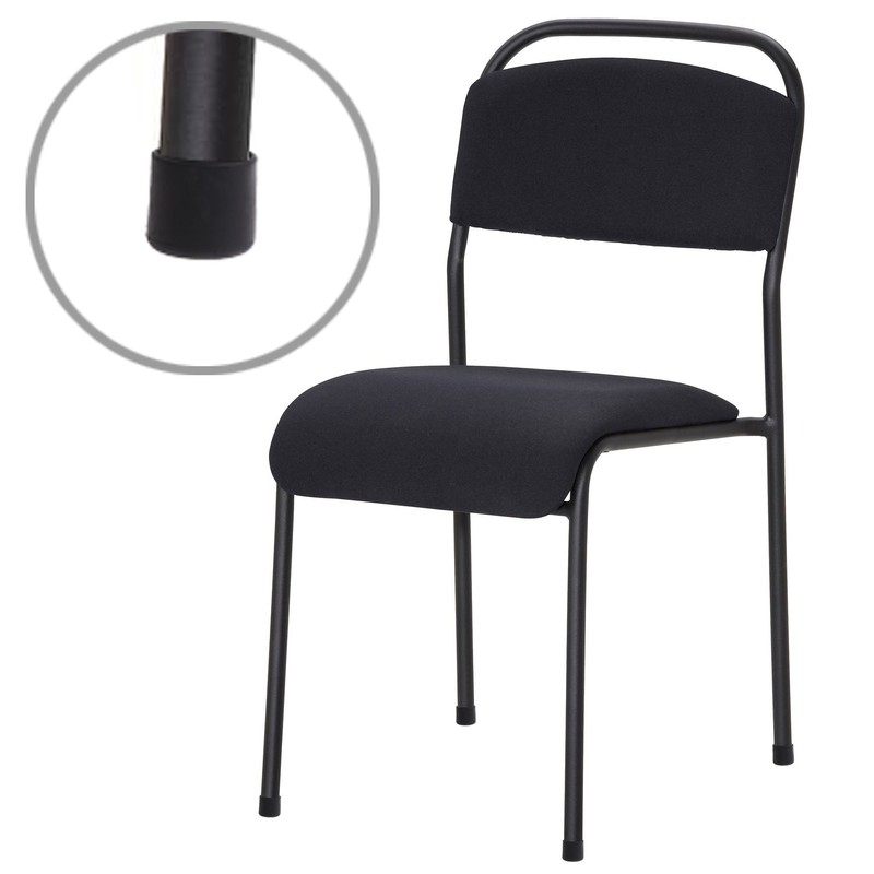 BCP 16pcs Black Color Round Table Chair Rubber Leg Tips