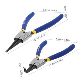 Gadpiparty 2pcs Locking Ring Pliers High Circlip Tools for Internal External Rings Durable Versatile for Automotive Mechanical Repairs