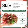 FASHEWELRY 100g Christmas Raffia Paper Filler Shreds,Christmas Paper Natural Rope,Red