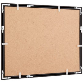 Kenko ALM-6-BK Aluminum Picture Frame, Look Mold, 6-Piece Glass Panel, Black