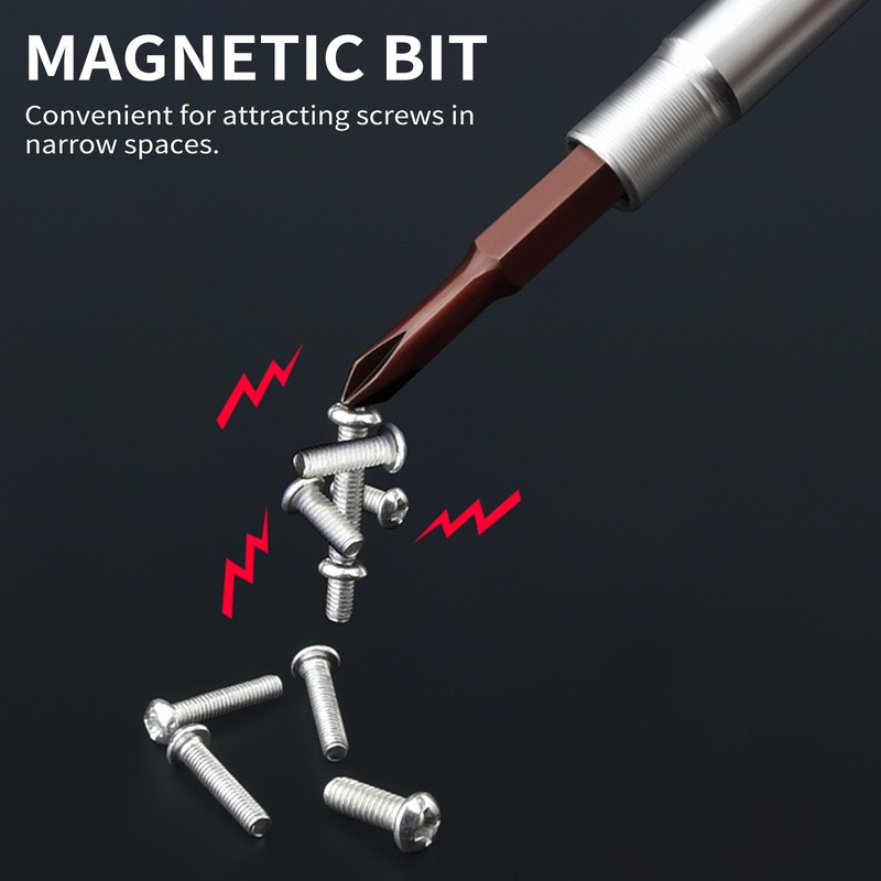 19-in-1 Ratchet Screwdriver Set, Portable Ratcheting Screwdriver Set with Magnetic