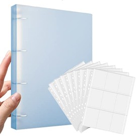 900 Pockets Trading Card Covers,50-Pages Double Sided 9-Pocket 11 Holes Waterproof Transparent Film Card Folder toploaders,Card Binder Storage Album Pages Game Sports Collecting Album