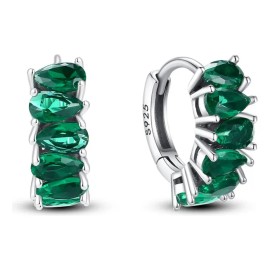 Pendientes De Aro Aretes S925 De Plata Con Circonitas Azule