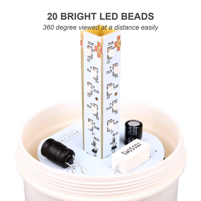 Industrial LED Rotating Strobe Beacon Warning Lights, Electrical Revolving Signal