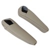 FZJDSD 2pcs Tan Leather Seat Armrest Cover Compatible with Toyota