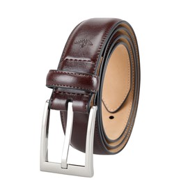 Dockers Men's Classic Dress Belt, Cordovan, Medium (34-36)