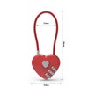 SHULLIN Pack of 2 Heart Lock Heart Shape Padlock Love