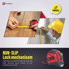 7.5m 25ft Tape Measure, Auto-Lock, Extra Wide 25mm Blade, Metal