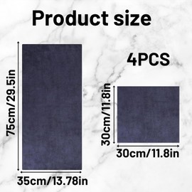 KSVFTB Gym Towel, 4 Pack Microfibre Sports Towels, Fast Drying & Absorbent Sweat Towel for Gym, Yoga, and Outdoor Activities, Includes 2 Large and 2 Small Towels, Grey