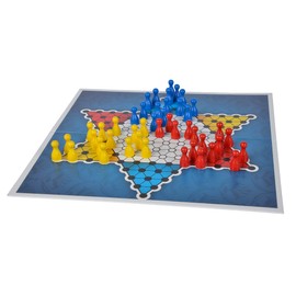 Noris 606101266 - Deluxe Halma mit Holzpöppeln – Für 2 bis 3 Spieler – Der Spieleklassiker unter den Strategiespielen, ab 6 Jahren