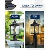 Solar Post Lights Outdoor, 17" Dusk to Dawn Lamp Posts