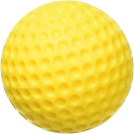 Heater Yellow Dimpled Baseballs, 1 Dozen, Polyurethane Material, Optic Yellow