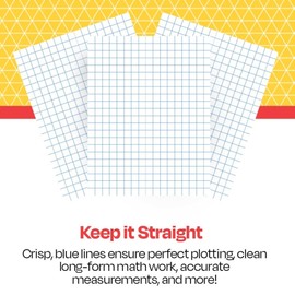 PAPER GRAPH 8.5X11 1/8 RULED SCHOOL SMART REAM