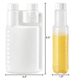 ZEAYEA 12 Pcs Plastic Flask with Built in 1 oz Glass