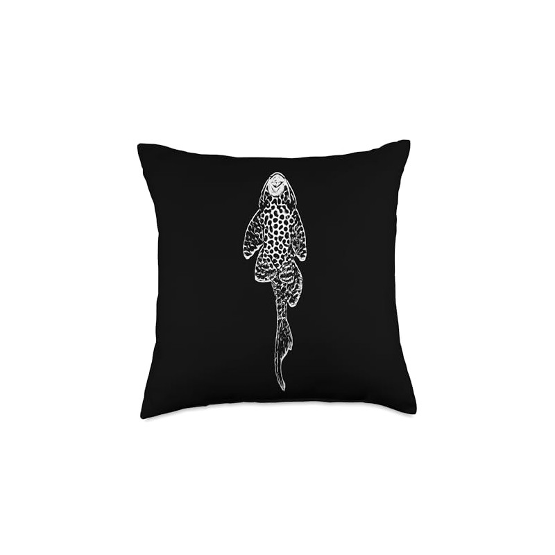 Common Plecostomus Sucker Fish Keeper Throw Pillow