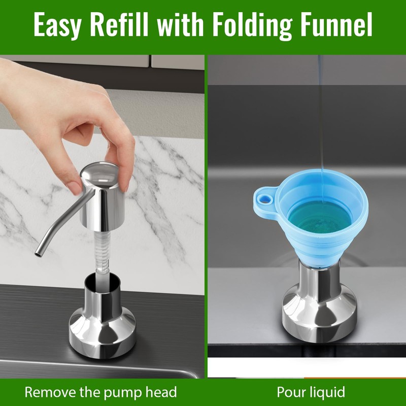 Soap Dispenser for Kitchen Sink, Kitchen Sink Soap Dispenser with