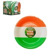 Lizzy 6Pcs St. Patrick's Day Tricolour Paper Plates 9 inch