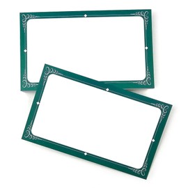 PPAPPAPPIYO 3x5 Line Color Decorative Color Index Cards / (Set of 50) Blank index cards 260gsm (design2) (Green)