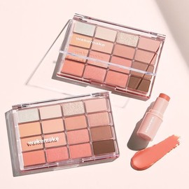 WAKEMAKE Soft Blurring Eye Palette - [SET] 22 Mellow Autumn Blurring