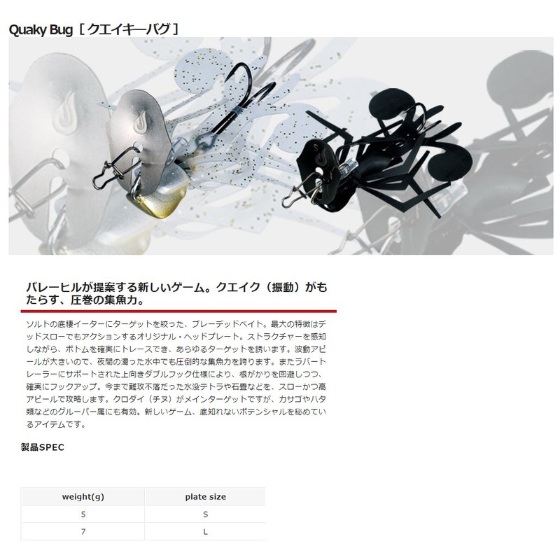 バレーヒル(ValleyHill) ラバージグ クエイキーバグ 5g ソリッドブラック #01 ルアー