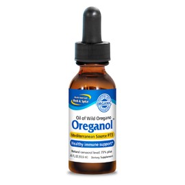 NORTH AMERICAN HERB & SPICE Oreganol - 13,31 ml - Aceite de orégano orgánico sin procesar, silvestre - Fuente mediterránea P73 - Sin OMG - 194 porcion